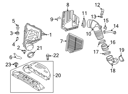 2012 Hyundai Genesis Coupe Filters Seal-Rubber Diagram for 28117-2M000