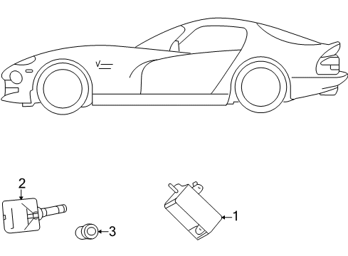 2008 Dodge Viper Tire Pressure Monitoring Module-Tire Pressure Monitoring Diagram for 4815227AG