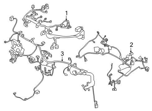 2014 Hyundai Santa Fe Sport Wiring Harness Wiring Assembly-Main Diagram for 91100-4Z114