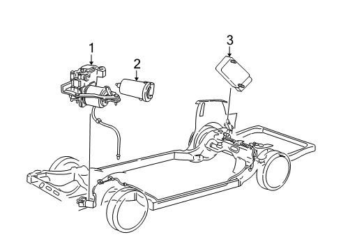 Diagram for 2005 Mercury Grand Marquis Ride Control