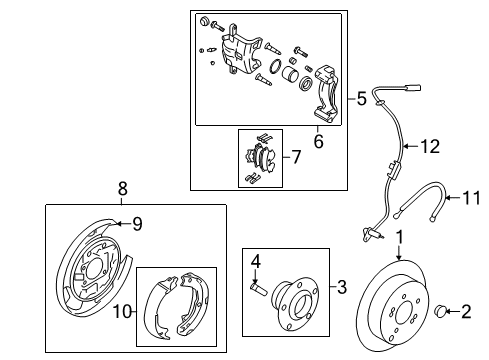 2012 Hyundai Sonata Anti-Lock Brakes Abs Assembly Diagram for 58920-4R000