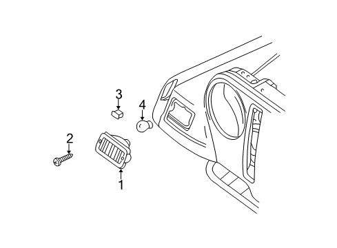 2001 Jeep Wrangler Park & Signal Lamps Lamp-Park And Turn Signal Diagram for 55157032AA