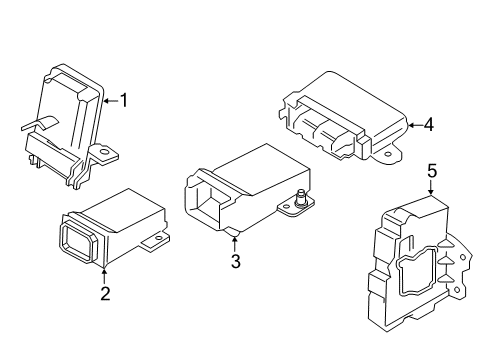 2019 Ford F-350 Super Duty Electrical Components Module Diagram for KC3Z-14F642-A
