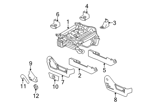 2009 Ford F-150 Tracks & Components Housing Diagram for 9L3Z-14A706-EA