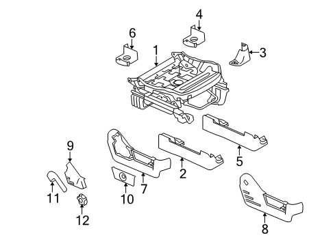 2013 Ford F-150 Tracks & Components Valance Diagram for BL3Z-1862187-AB