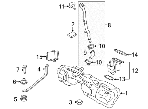 2016 BMW 328d xDrive Diesel Aftertreatment System Blind Plug Diagram for 51221924979