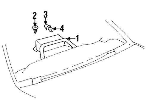 1998 Buick LeSabre High Mount Lamps Lamp Asm-High Mount Stop Diagram for 5977373