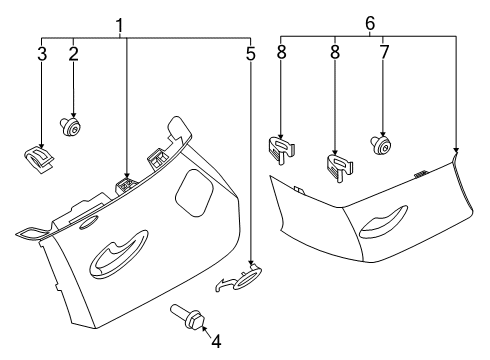 2022 Hyundai Palisade Interior Trim - Quarter Panels Trim Assembly-RR Pillar LH Diagram for 85850-S8230-MRS