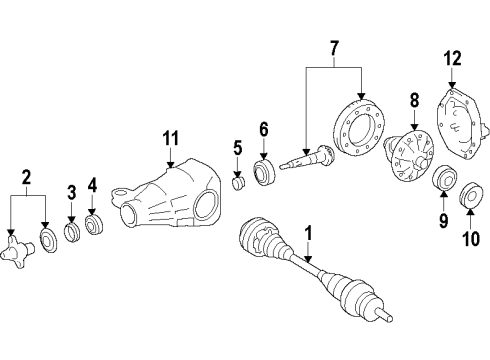 2009 Hyundai Genesis Rear Axle, Differential, Drive Axles, Propeller Shaft Shaft Assembly-PROPELLER Diagram for 49300-3M000