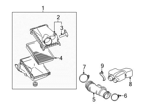 2015 Toyota 4Runner Powertrain Control Front Oxygen Sensor Diagram for 89467-35120