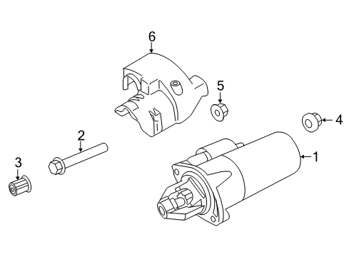 2007 Dodge Sprinter 3500 Starter Engine Starter Diagram for R8012448AC