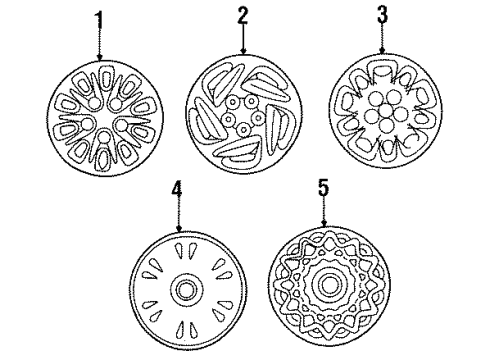 2000 Chrysler Grand Voyager Wheel Covers & Trim Cover-"Successor Ii" Diagram for 4684256