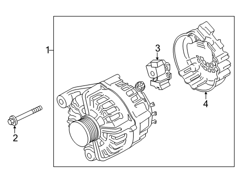 2014 BMW 328d xDrive Alternator VOLTAGE REGULATOR Diagram for 12318515518