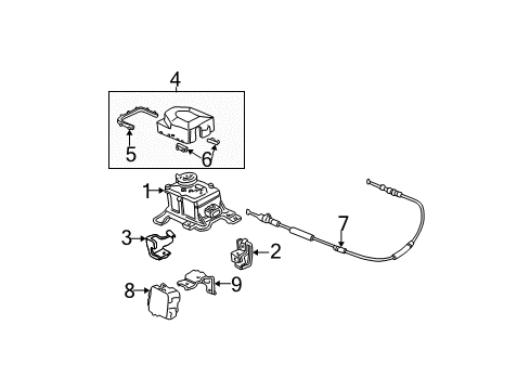 2003 Honda Civic Cruise Control System Controller, Automatic Cruise Diagram for 36700-S5B-A51