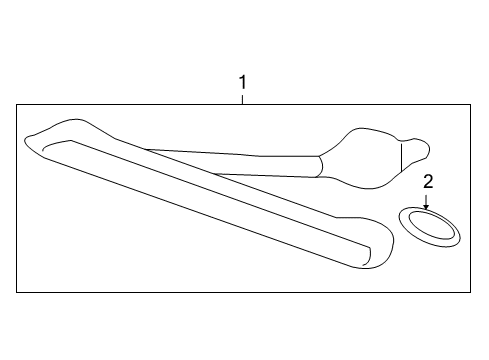 2009 Acura MDX High Mount Lamps Light Assembly, H/M Stop Diagram for 34270-STX-A02