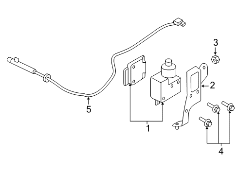 2003 Lincoln Navigator Cruise Control System Switch Assembly Diagram for 2C5Z-9C888-BAA