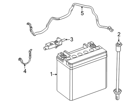 2021 Jeep Grand Cherokee L Battery WIRING-BATTERY POSITIVE Diagram for 68462345AB
