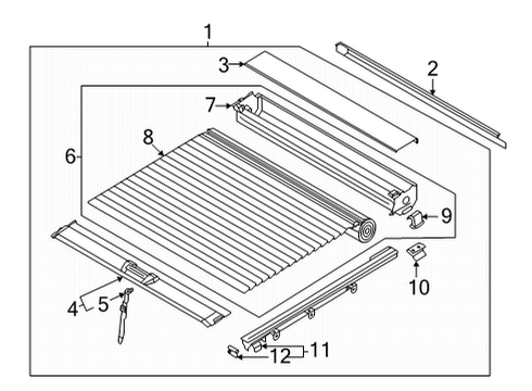 2022 Hyundai Santa Cruz Exterior Trim - Rear Body Bolt-Washer Assembly Diagram for 11281-06306-B