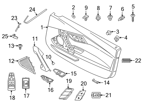 2021 BMW Z4 Door Fillister Head Screw Diagram for 07147270744