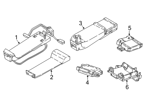 2018 BMW 330e Communication System Components HOLDER FOR LTE COMPENSATOR Diagram for 84109390162