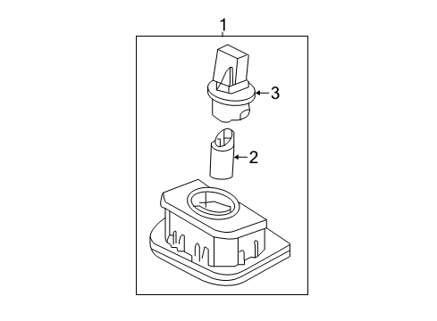 2018 Kia Optima Bulbs Lamp Assembly-License Plate Diagram for 92501D4000