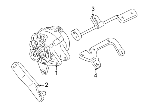 1997 Buick Regal Alternator GENERATOR Assembly (Remanufacture)(Cs130D-100) Diagram for 10464072