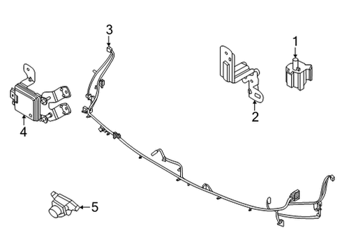 2021 Kia K5 Automatic Temperature Controls Unit Assembly-Front RADA Diagram for 99110L2000