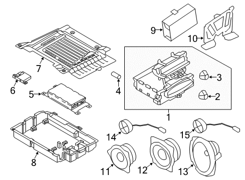 2015 Mini Cooper Sound System Bluetooth Antenna Diagram for 84506928461