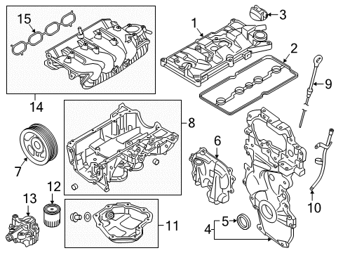 2017 Nissan Juke Filters Manifold-Intake Diagram for 14001-1KC0B