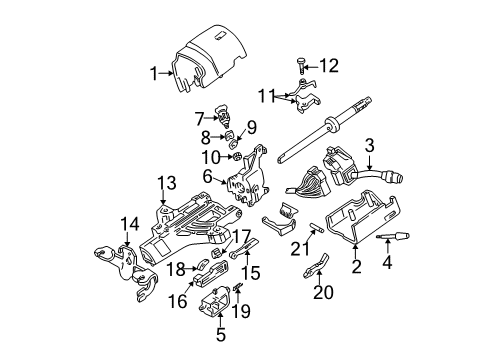 2005 Ford F-250 Super Duty Switches Headlamp Switch Diagram for 5C3Z-11654-BAA