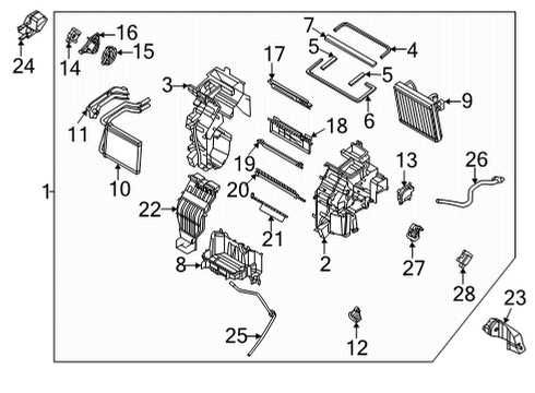 2021 Kia Seltos Heater Core & Control Valve Hose Assembly-Water OUTL Diagram for 97312Q5100
