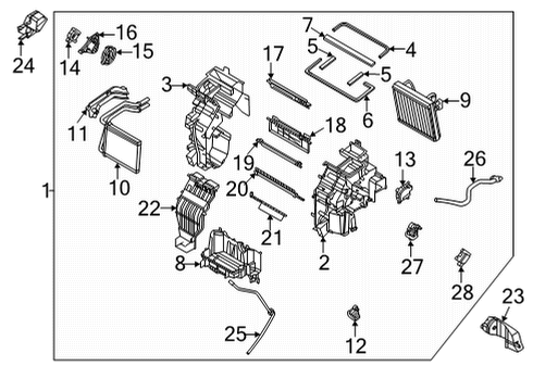 2021 Kia Seltos Automatic Temperature Controls Ambient Temperature Sensor Diagram for 96985-2D700