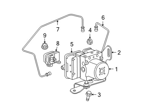 2010 Jeep Commander ABS Components Module-Dynamics Diagram for 56029483AA