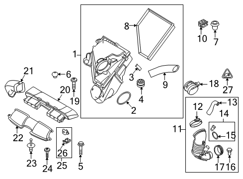2009 BMW 335d Filters Intake Silencer Diagram for 13717811905