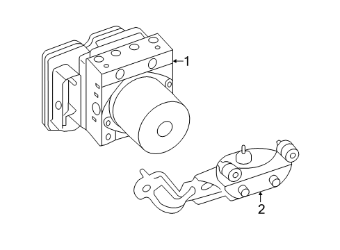 2017 Hyundai Sonata ABS Components Anti-Lock Brake Pump Diagram for 58920-C2201