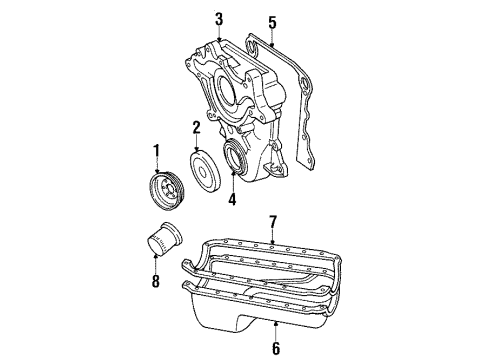 1998 Jeep Grand Cherokee Belts & Pulleys ACCESSORY DRIVE Diagram for 53010150AB