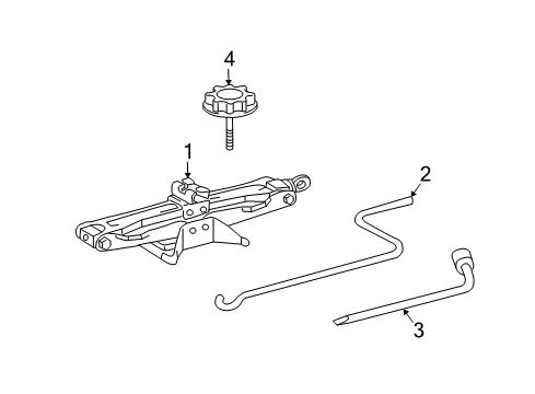 2013 Lexus RX350 Jack & Components Carrier Assy, Spare Wheel Diagram for 51931-20050