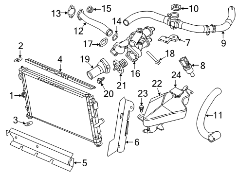 2012 Chrysler 200 Powertrain Control Bolt-HEXAGON FLANGE Head Diagram for 6508393AA