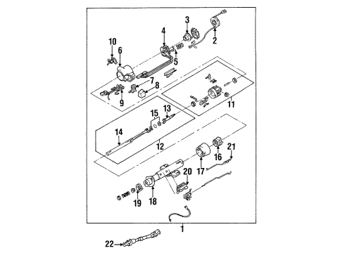 1991 Chevrolet Corvette Switches Switch Asm-Door Jamb Diagram for 10045860