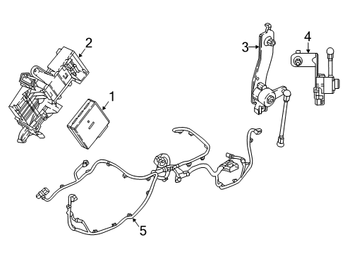 2020 Buick Regal Sportback Ride Control Module Diagram for 84349032