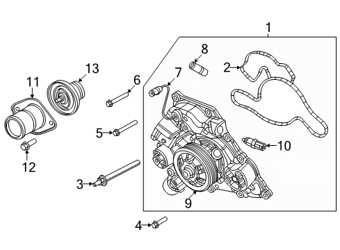 2016 Dodge Durango Powertrain Control Engine Controller Module Diagram for 68243326AB