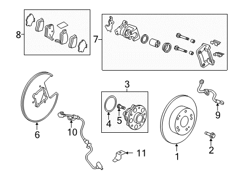 2011 Honda Accord Anti-Lock Brakes Modulator Assembly, Vsa (Coo) (Rewritable) Diagram for 57110-TA0-416