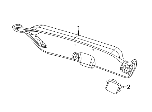 2015 Dodge Dart Interior Trim - Trunk Lid Panel Diagram for 1SW39VXLAC