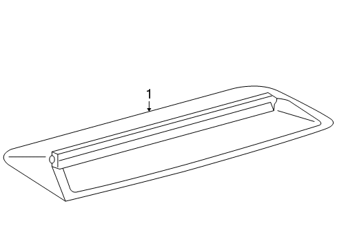 2009 Lexus ES350 High Mount Lamps Lamp Set, Stop Center Diagram for 81006-33021-A0