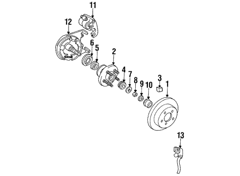 1993 Dodge Spirit Anti-Lock Brakes Module Abs Control Asm Diagram for 4748026