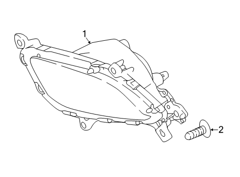 2018 Kia Forte Fog Lamps Lamp Assembly-Front Fog Diagram for 92201B0500