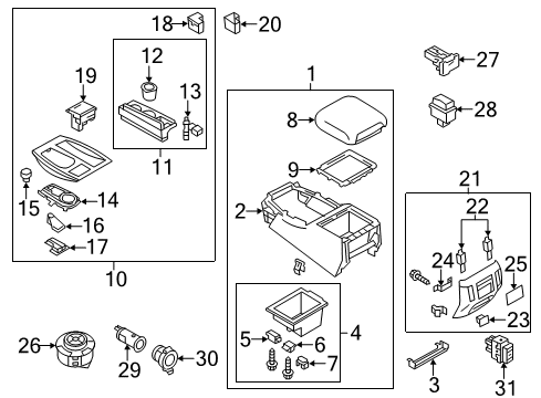 2012 Infiniti QX56 Heated Seats Outlet-120V Diagram for 25327-1LA0B