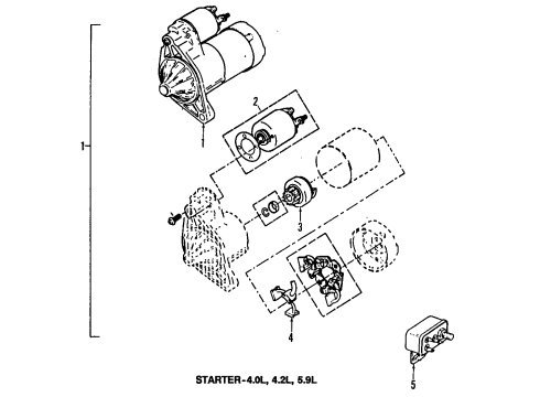 2004 Jeep Wrangler Fuse & Relay Starter Motor Diagram for 56041914AC