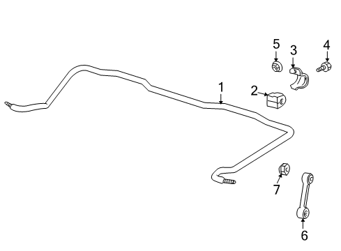 2000 BMW Z8 Stabilizer Bar & Components - Rear Stabilizer Rubber Mounting Diagram for 33551097350