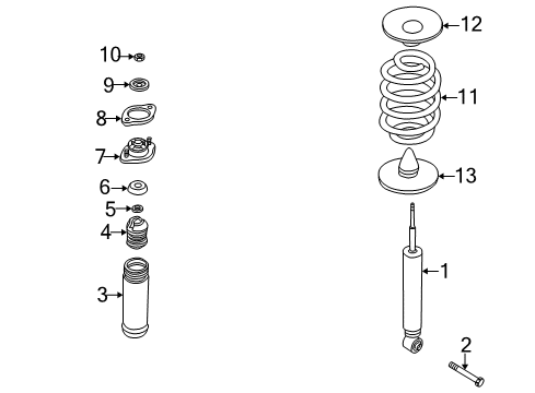 2005 BMW Z4 Shocks & Components - Rear Additional Damper, Rear Diagram for 33536761902